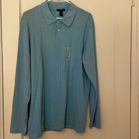 Alfani Other - NWT Alfani blue polo long sleeve size: L